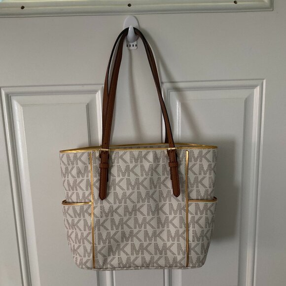 Michael Kors Signature Medium Tote (Vanilla) NWOT - Picture 7 of 16